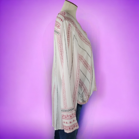 Elan High- Low Long Sleeve Drapey Top - Picture 4 of 10